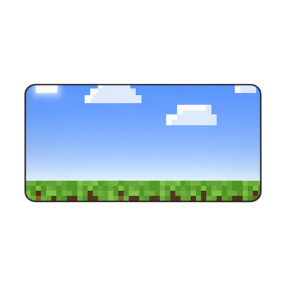 Minecraft Grassland Desk Mat — Retro Gaming Mousepad