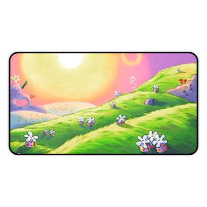Alfombrilla de escritorio Bob Esponja Sunset Meadow — Alfombrilla de ratón floral pastel para juegos y oficina