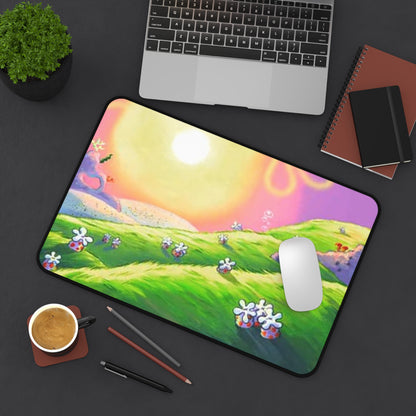 Alfombrilla de escritorio Bob Esponja Sunset Meadow — Alfombrilla de ratón floral pastel para juegos y oficina
