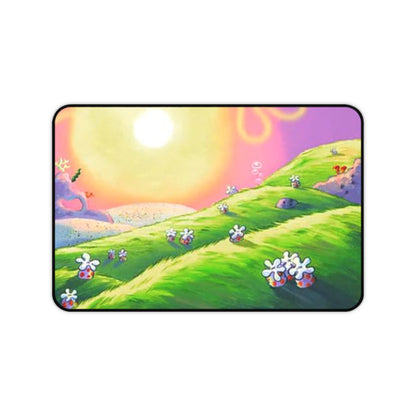 Alfombrilla de escritorio Bob Esponja Sunset Meadow — Alfombrilla de ratón floral pastel para juegos y oficina