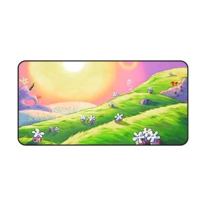 Alfombrilla de escritorio Bob Esponja Sunset Meadow — Alfombrilla de ratón floral pastel para juegos y oficina