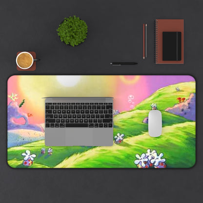 Alfombrilla de escritorio Bob Esponja Sunset Meadow — Alfombrilla de ratón floral pastel para juegos y oficina